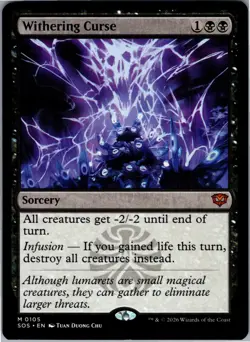 Withering Curse 105 Mythic Secrets of Strixhaven Magic: The Gathering NM - Image 1