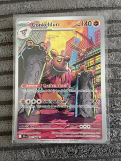 Pokemon Conkeldurr 127/086 Sv: Black Bolt Holo - Image 1