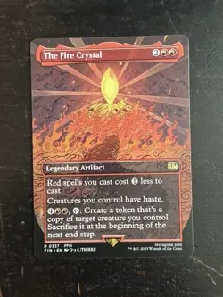 MTG Final Fantasy English The Fire Crystal Borderless 0337 Non-Foil - Image 1