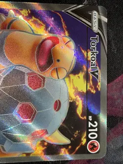 Torkoal V 188/202 Sword & Shield NM Full Art Ultra Rare Pokemon Card - Image 2