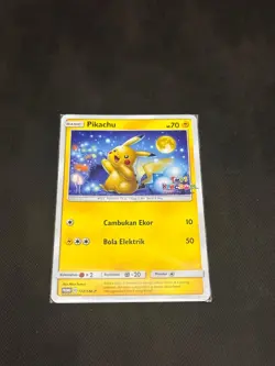 Pokemon TCG Bahasa Indonesia Language Pikachu Toys Kingdom Stamp 172/SM-P - Image 1