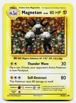 MAGNETON EVOLUTIONS 38/108 NM RARE POKEMON HOLO - Image 2