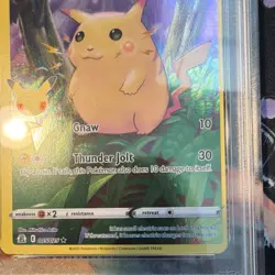 Miscut!! Pokemon Pikachu 005/025 Celebrations Full Art Holo PSA 5(OC)2021 - Image 3