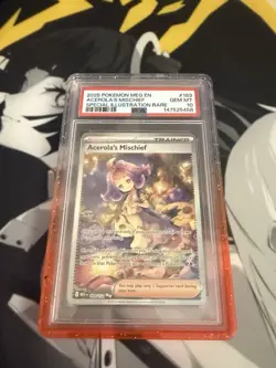 Pokemon 2025 Acerola's Mischief Me01 Mega Evolution 183/132 Holo PSA 10 English - Image 1