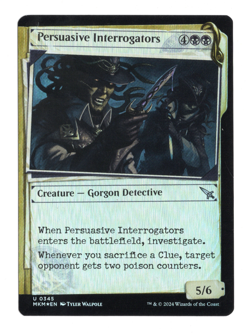 MTG-Persuasive Interrogators (Showcase)-Murders at Karlov Manor--Near Mint-Foil - Image 1