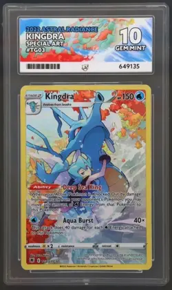 Kingdra TG03/TG30 Gem Mint Ace 10. Pokemon SW&SH Astral Radiance Trainer Gallery - Image 1