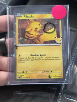 Pikachu 051/162 Pokemon Day STAMPED Cosmos Pokemon Day Promo 4 Total SWIRLS 💫 - Image 1