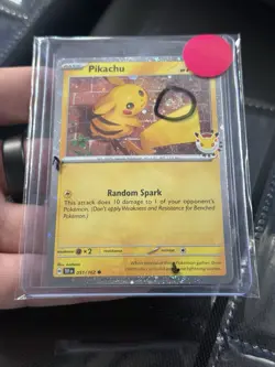 Pikachu 051/162 Pokemon Day STAMPED Cosmos Pokemon Day Promo 4 Total SWIRLS 💫 - Image 2