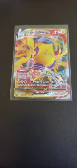 Regieleki VMAX 058/195 Full Art Ultra Rare Holo Silver Tempest S&S Pokemon TCG - Image 2