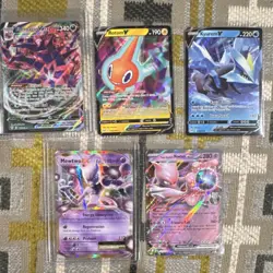 Pokemon TCG 5x Holo/Foil Ultra Rare Lot - Eternatus VMAX Rotom V Kyurem V - Image 1