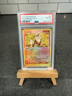 2003 Pokemon EX Arcanine Reverse Foil Sandstorm #15 PSA 8 New Cert - Image 3