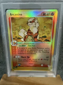2003 Pokemon EX Arcanine Reverse Foil Sandstorm #15 PSA 8 New Cert - Image 5