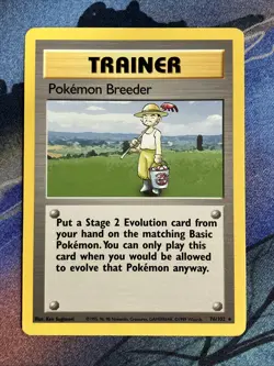 Pokemon 1999 Base Set Unlimited: Pokemon Breeder (76/102) LP - Image 1