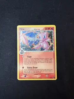 Pokemon Mew 003/017 Error Back Misprint POP Series 5 Holo Rare - LP/MP - Image 1
