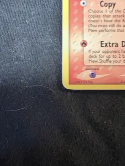 Pokemon Mew 003/017 Error Back Misprint POP Series 5 Holo Rare - LP/MP - Image 2