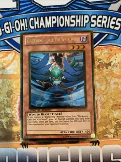 Yugioh Blackwing - Gale the Whirlwind GLD3-EN021 NM - Image 1