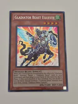 Yugioh Gladiator Beast Equeste LCGX-EN251 Secret Rare - Unlimited - LP - Image 1