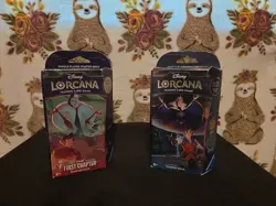 Disney Lorcana Starter Deck First Chapter Emerald & Ruby + Rise Of The Floodborn - Image 1