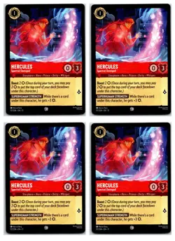 #117 Hercules - Spectral Demigod Playset x4 2026 Disney Lorcana Winterspell 4x - Image 1