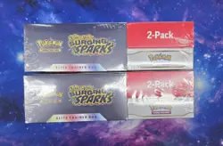 Pokemon Surging Sparks ETB & Booster Bundle Costco 2pack Factory Sealed Lot of 2 - Image 5