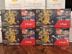 Pokemon Surging Sparks Elite Trainer Box + Booster Bundle Combo - 4 Combos - Image 1