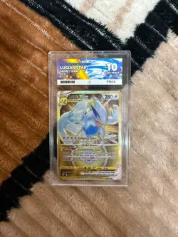 Pokemon TCG Lugia VSTAR Secret Rare Silver Tempest 211/195 Ace 10 - Image 1