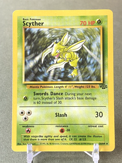 Pokemon Scyther 26/64 Jungle Rare NM/LP - Image 1