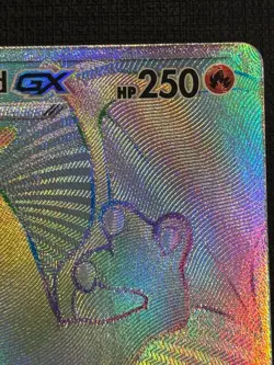 2017 POKEMON BURNING SHADOWS CHARIZARD GX 150/147 RAINBOW FULL ART SECRET RARE - Image 3