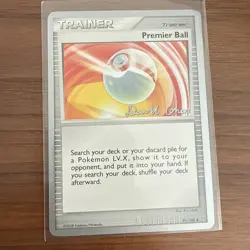 2009 Pokemon World Champions Premier Ball 91/100 Stamped David Cohen LP - Image 1