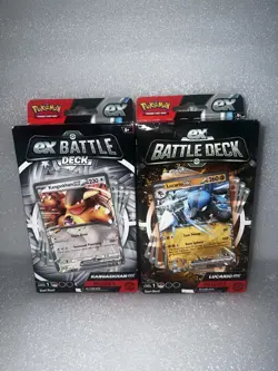 Set of 2 Pokemon TCG ex Battle Deck Kangaskhan & Lucario Sealed - Image 1