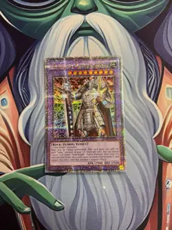 Yugioh/ Gem-Knight Master Diamond/ Quarter Century Secret Rare/ RA04/ 1st/ Mint - Image 1