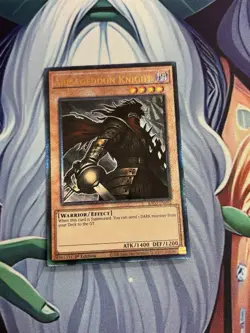 Yugioh/ Armageddon Knight/ Ultimate Rare/ RA03/ 1st Edition/ Mint - Image 1
