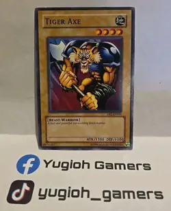 YUGIOH TIGER AXE DB2 COMMON LIGHT PLAYED - Image 1