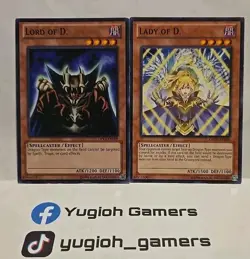 YUGIOH LORD OF D. LADY OF D. COMMON DIFFERENT SETS LIGHT PLAYED - Image 1
