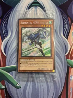 Yugioh/ Elemental Hero Stratos/ Secret Rare/ BLC1/ Limited Edition/ Sealed-mint - Image 1