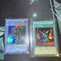 Yugioh Black Luster Soldier SYE-024 & Ritual SYE-025 Ultra Rare MP - Image 1
