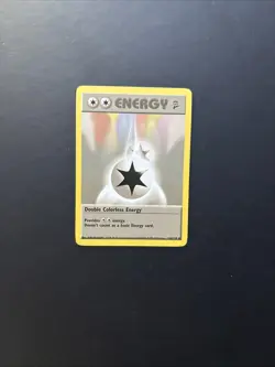 Pokemon Card Double Colorless Energy 124/130 - Base Set 2 VLP - 1999/2000 WOTC - Image 1