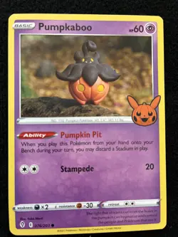 Pumpkaboo 76/203 - Trick or Trade BOOster Promo Pokemon Card - near mint - Image 1