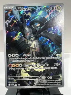 Pokemon N's Zekrom 031 Black Star Promo Full Art English NM - Image 1