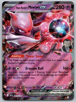 Pokemon TCG Team Rocket's Mewtwo ex 081/182 SV10: Destined Rivals Double Rare - Image 1