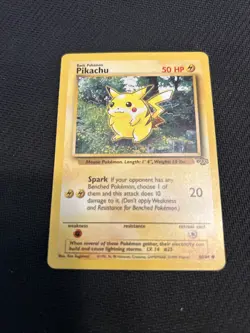 Pikachu Pokemon Card 60/64 Vintage Jungle Unlimited Sp-Nm - Image 1