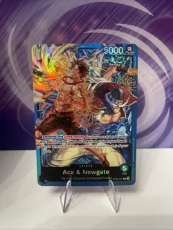 Ace & Newgate ST22-001 Foil Leader ONE PIECE Tcg Card Game NM - Image 1