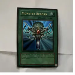 Konami Monster Reborn LOB-118 Spell Card Yu-Gi-Oh! TCG 1996 - Image 1