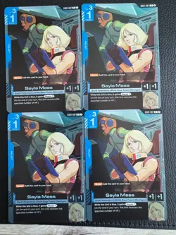 GD01-087 Sayla Mass Gundam Card Game TCG GCG Newtype Rising Playset x4 Blue - Image 1
