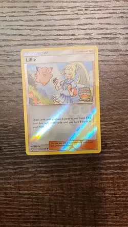 Pokemon Lillie 125a/156 Reverse Holo Stamped Regional Championship Promo Card VG - Image 1