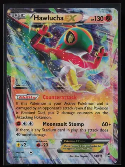 Hawlucha EX 64/111 XY - Furious Fists Pokemon TCG Card - Image 1