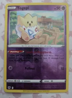 Togepi 55/ 189 Astral Radiance Reverse Holo Pokemon Tcg Card NM - Image 1