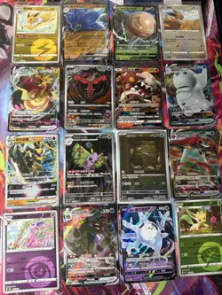 Pokemon 16 Card Lot nm V Max Mega SR Amazing Ex HOLO Rare Hits Only D6 - Image 1