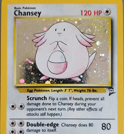 Pokemon Chansey 120 HP Holo Rare Base Set 2 003/130 English Card - Image 1
