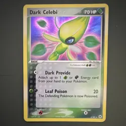 Pokemon Dark Celebi Rare Holo EX Hidden Legends 4/101 70 HP 2004 Card - Image 1